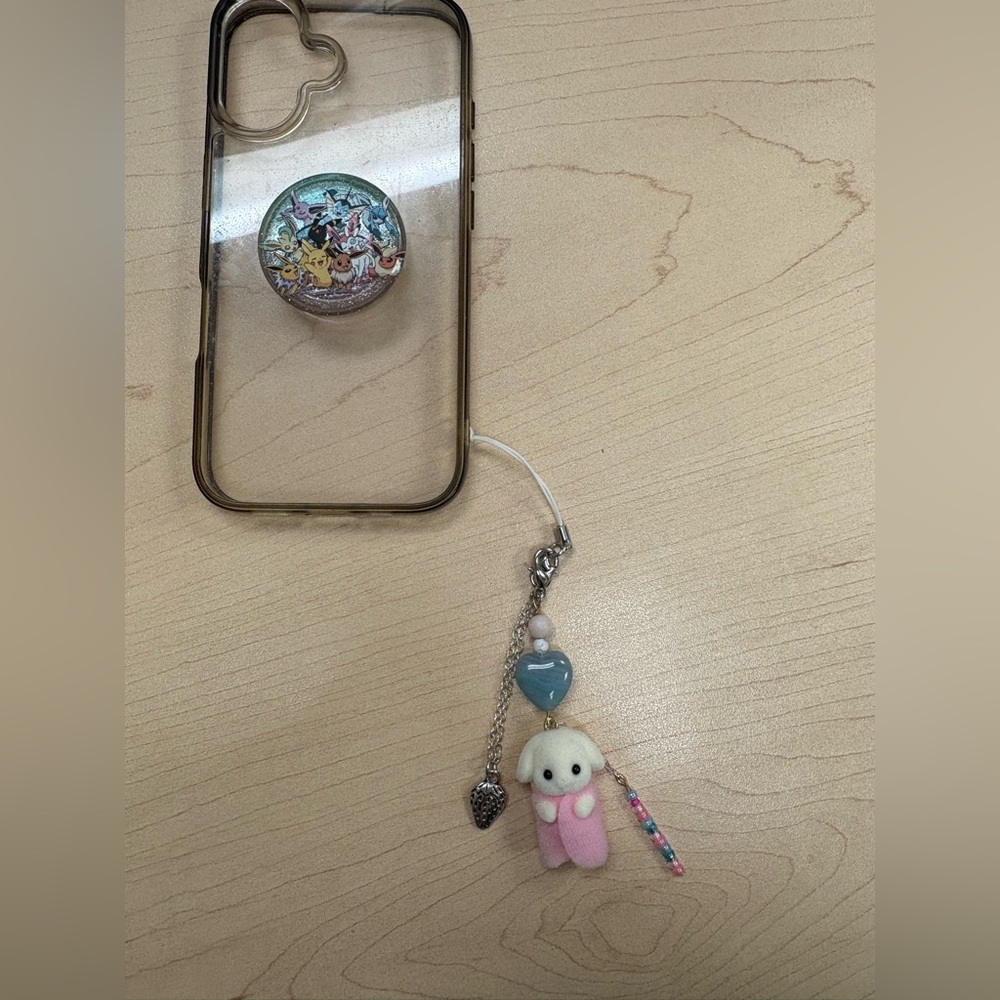 CALICO CRITTERS Custom Phone Charm Keychains! 🐰Flora Rabbit Baby! 🩷 - Picture 2 of 4